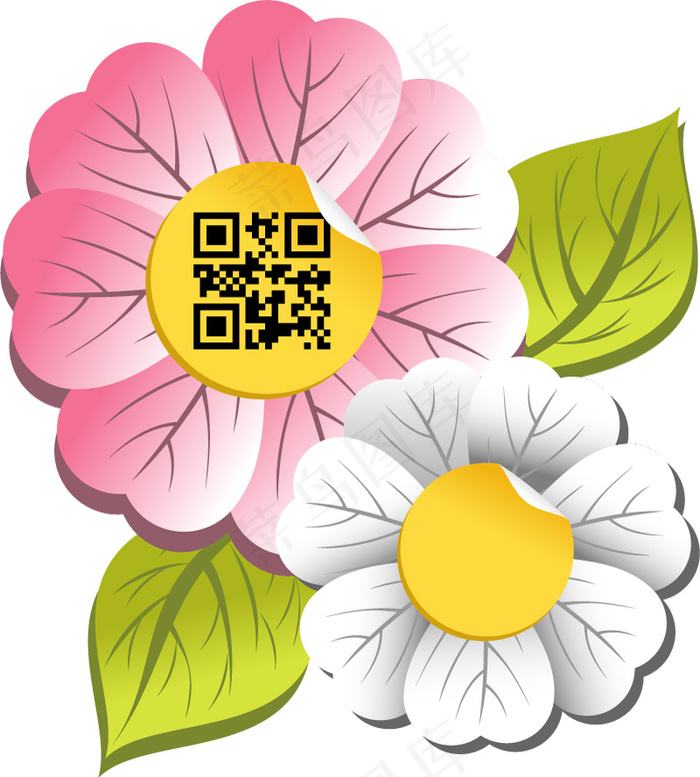 卡通花朵矢量素材eps,ai矢量模版下载