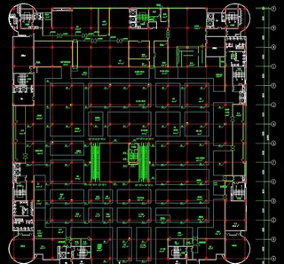 藏式宾馆三层平面布置