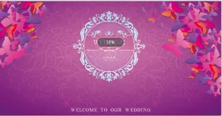 婚礼  活动 背景板