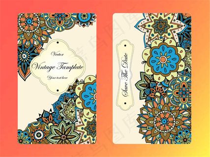 结婚请帖背景花纹图片