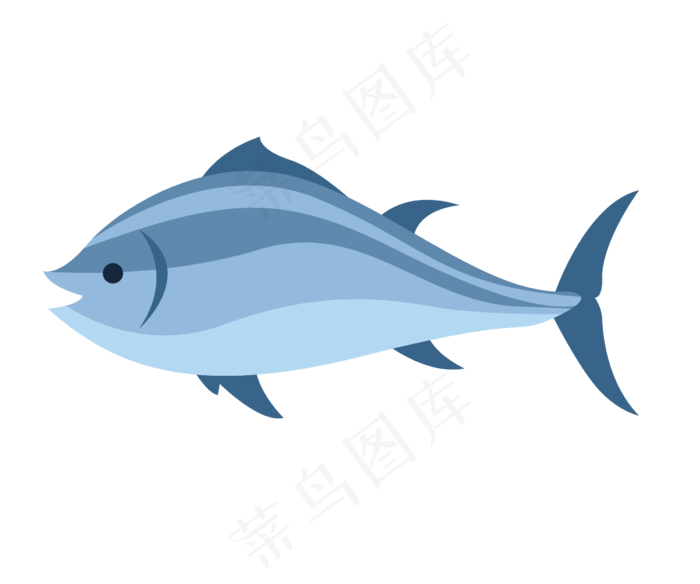 蓝色的海鲜小鱼插画蓝色的海鲜小鱼插画