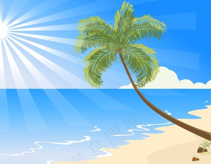 海滩风景图片