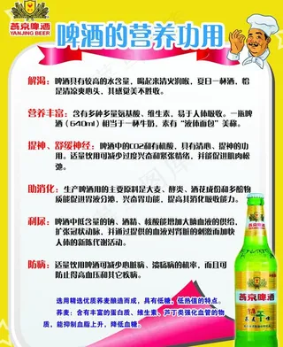 啤酒的营养功用图片
