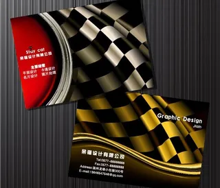 古典黑白个性名片图片