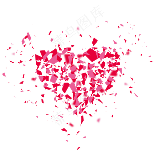 多款斜线彩片装饰点缀漂浮png集合