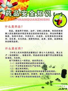 药品安全展板