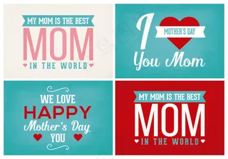 时尚母亲节卡片