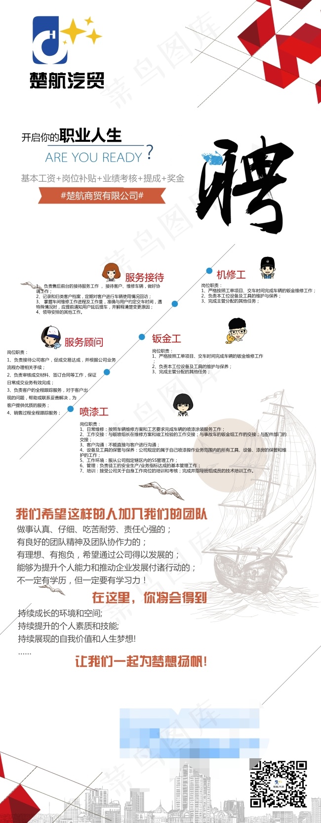 招聘X展架psd模版下载