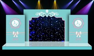 蒂芙尼兰舞台迎宾区背景