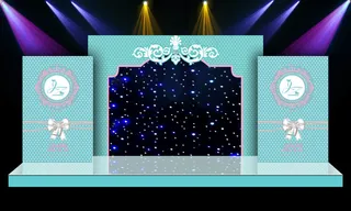 蒂芙尼兰舞台迎宾区背景