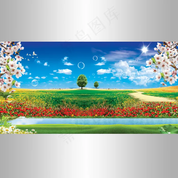 高清风景图(7874X3937(DPI:100))psd模版下载