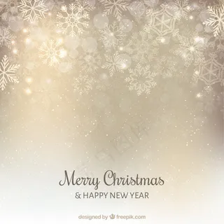 圣诞银色雪花背景