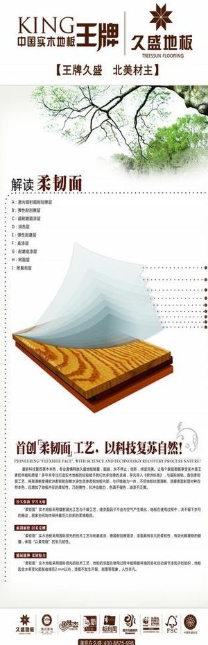 久盛地板x展架图片