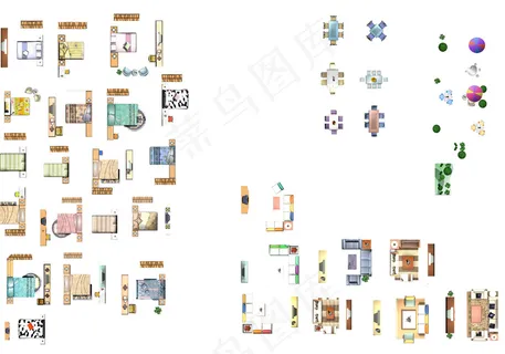 家具家居床沙发茶几等平面效果图ps... 家具家居床沙发茶几等平面效果图ps...