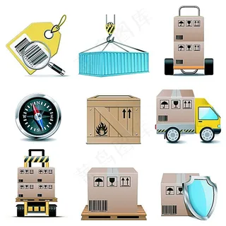 货运物流图标 货运物流图标