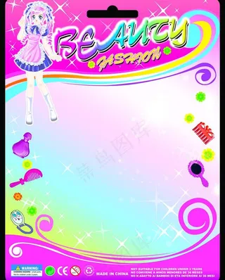 芭比纸板 玩具包装图片