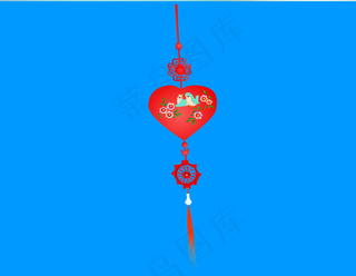 左右摇摆的中国结flash素材