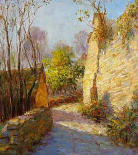 山村小道图片 山村小道图片