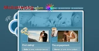 结婚相册FLASH网页模板