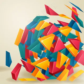 立体抽象背景图片