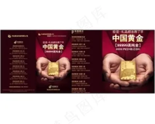 中国黄金画册封面设计