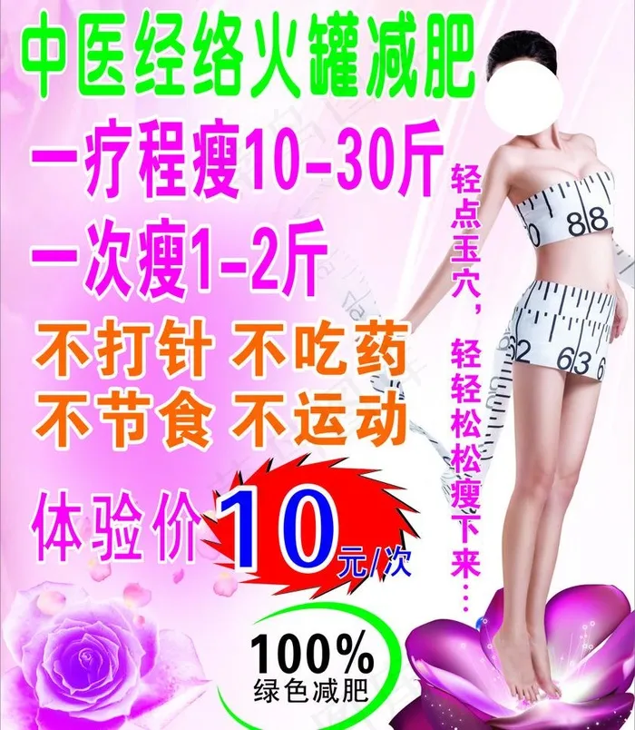 中医减肥图片cdr矢量模版下载