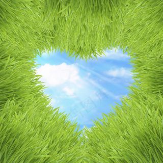 青草心创意设计图片