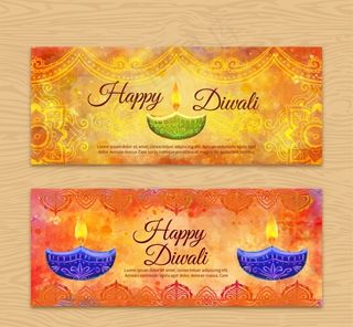 印度排灯节万灯节活动banner