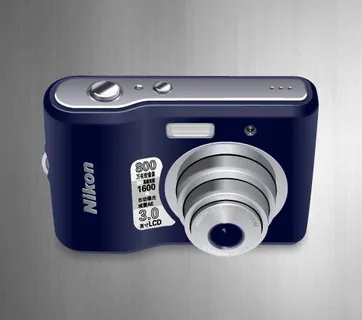 矢量素材nikon尼康l18卡片相...