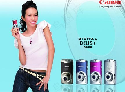 佳能数码相机海报图片