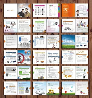 联通画册设计矢量素材