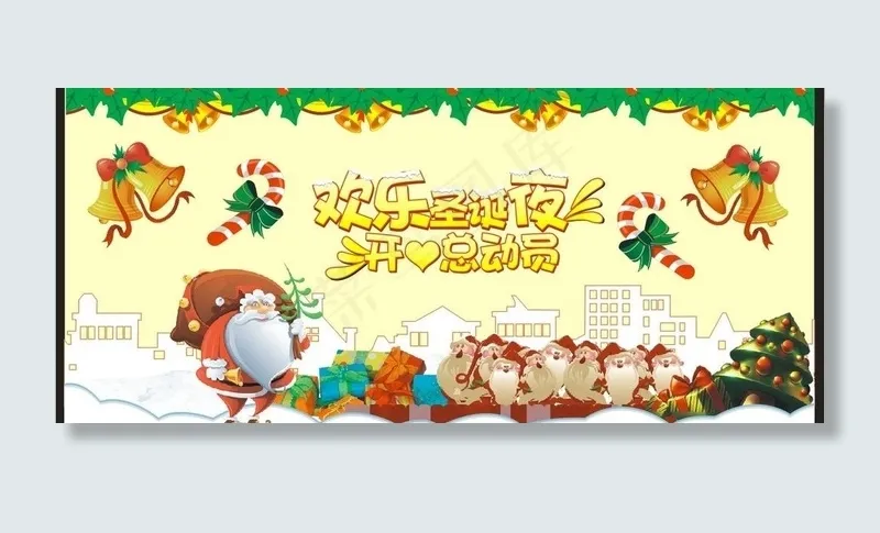 圣诞橱窗图片cdr矢量模版下载