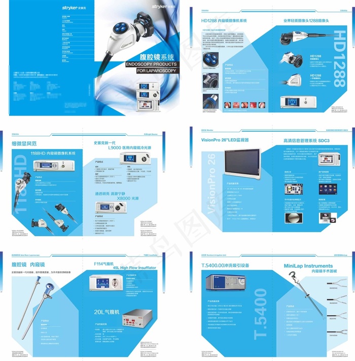 医用科技产品画册设计cdr矢量模版下载
