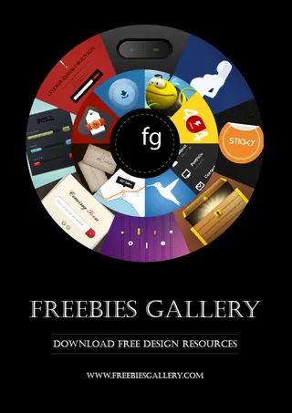 动感圆环海报—矢量素材