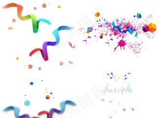 漂浮几何图形PNG免扣素材