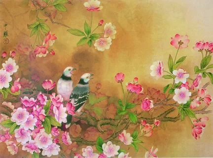 国画花鸟图 国画花鸟图