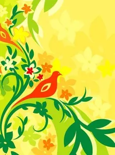精美时尚植物花纹背景矢量素材091 精美时尚植物花纹背景矢量素材091