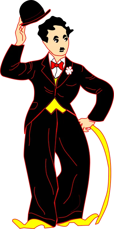 戴帽子的卓别林