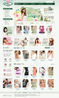 潮流女性夏装网店PSD源文件