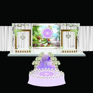 白色布幔素雅婚礼