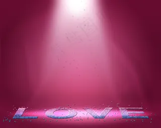 情人节粉色渐变背景PSD模板