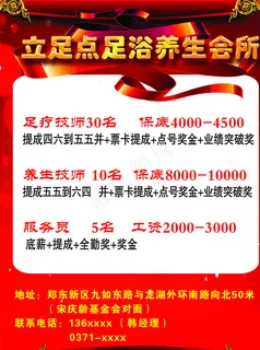 足疗养生会所招聘图片