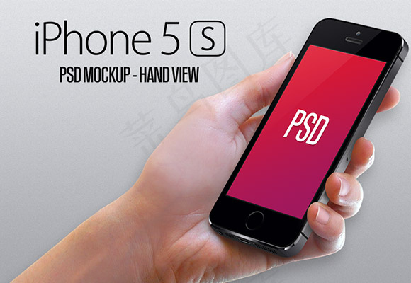 iPhone5S手视图模型psd模版下载