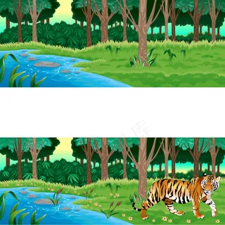 绿色背景矢量图