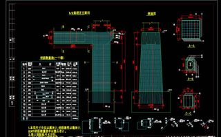 桥面以下索塔配筋图