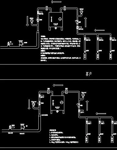 厨房气化炉安装示意图cad制作图片
