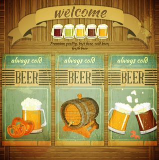 复古啤酒海报