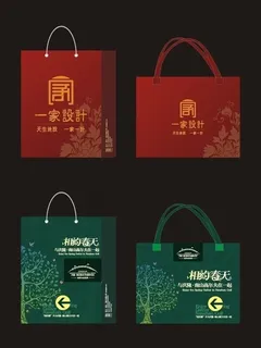 手提袋设计（部分底图未分层）图片