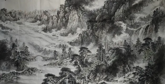 幽谷鸣泉图(非高清)图片 幽谷鸣泉图(非高清)图片
