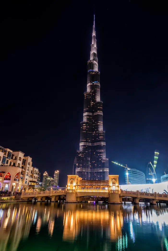 迪拜塔夜景